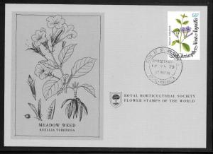 Just Fun Cover ST. KITTS-NEVIS #382 FDC Royal Horticultural Society. (my5402)