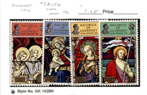 Guernsey, Postage Stamp, #73-76 Mint NH, 1972 Christmas (AC)