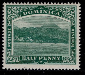 DOMINICA EDVII SG47, ½d blue-green, NH MINT. Cat £14.