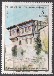 Turkey 1978 Sg2645 5l Multicoloured Unused House of Bahaeddin Aga, Milas