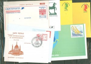 France  Entier postaux (8) different ones