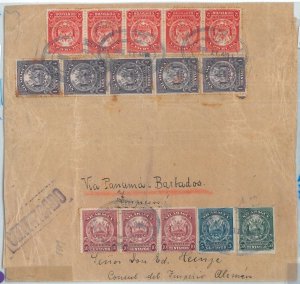 73789 - NICARAGUA - POSTAL HISTORY - LARGE COVER to BRAZIL Curityba 1911-