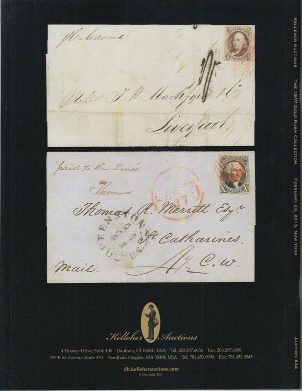 Robert L. Johnson's 1847 Gold Rush Collection, all #1 & #2. 2013 Kelleher Sale