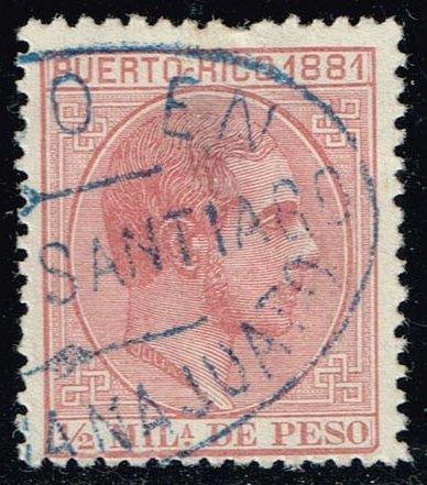 Puerto Rico #42 King Alfonso XII; Used (0.50)