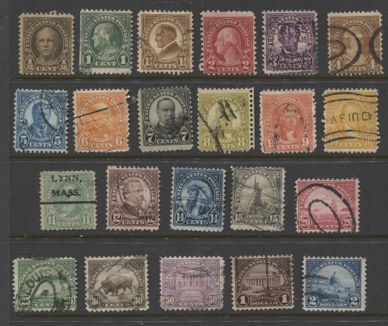 STAMP STATION PERTH - USA #551-571 Used - Short Set - Unchecked