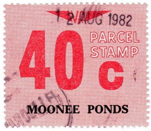 (I.B) Australia - Victoria Railways : Parcel Stamp 40c (Moonee Ponds)