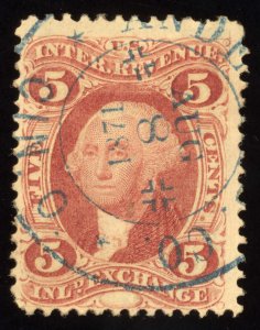 US Scott R27c Used 5c red Inland Exchange Revenue Lot AR098 bhmstamps