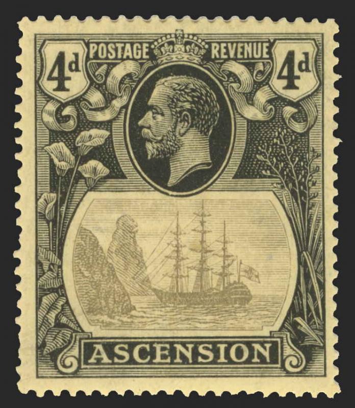 Ascension Scott 15 Variety 3 Gibbons 15c Mint Stamp