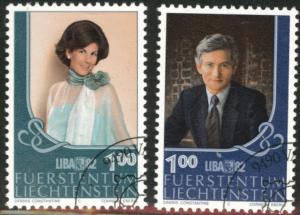 LIECHTENSTEIN Scott 735-736 Used 1982 CTO set