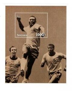 Tanzania 1997 - Pre World Cup Soccer - Souvenir Stamp Sheet - Scott #1626 - MNH