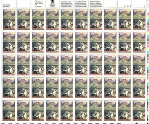 US Stamp 1992 Stamp Alaska Highway 50 Stamp Sheet #2635