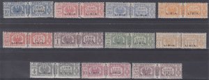 Italy Libia - Pacchi n. 1-12 - cv 1350$ - SUPER CENTERED - MH*