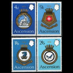 ASCENSION 1970 - Scott# 134-7 Naval Arms Set of 4 LH