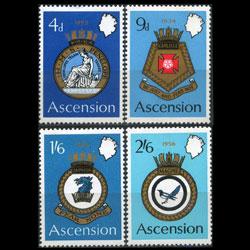 ASCENSION 1970 - Scott# 134-7 Naval Arms Set of 4 NH