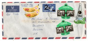 Tonga 1970's Postal History Cover Multi Stamped to UK WS36960