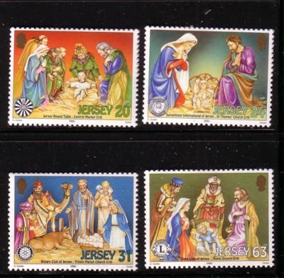 Jersey  Sc 879-82  1998 Christmas stamp set mint NH