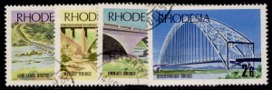 RHODESIA QEII SG435-438, 1969 Bridges set, FINE USED.