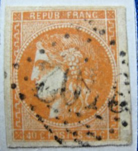 FRANCE 1870  -  SCOTT # 40  -  USED     (EHFR23)
