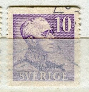 SWEDEN; 1939 early Gustav definitive issue fine used 10ore. value