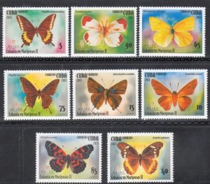 CUBA Sc# 5400-5407  BUTTERFLIES butterfly CPL SET of 8  2013  MNH mint