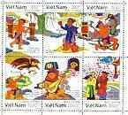 Vietnam 1990 Legend of Thach Sanh sheetlet containing set...