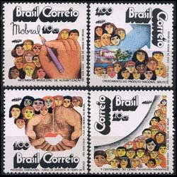 BRAZIL 1972 - Scott# 1262-5 Events Set of 4 NH back writting