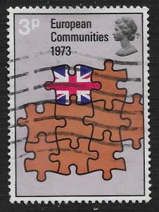 Great Britain #685 3p Britain as Part of European Community ~ Used