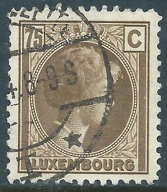 Luxembourg, Sc #175, 75c Used