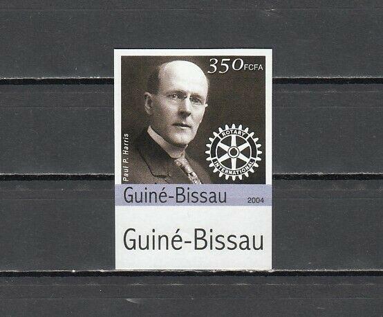 Guinea Bissau, 2004 issue. Paul Harris & Rotary Logo, IMPERF value from set. ^