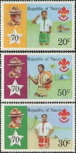 Nauru 1978 SG197-199 Scouts set MNH