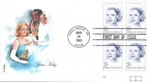 #2749 Grace Kelly Plate Edken FDC