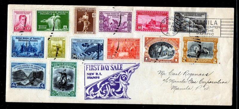 Philippines #383-396 FDC - Full Set Incredibly scarce and nice