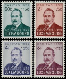 ✔️ LUXEMBOURG 1952 - CARITAS LANDSCAPER FRESEZ - SC. B170/B173 ** MNH [LX501]