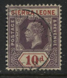 Sierra Leone KGV 1921 10d used