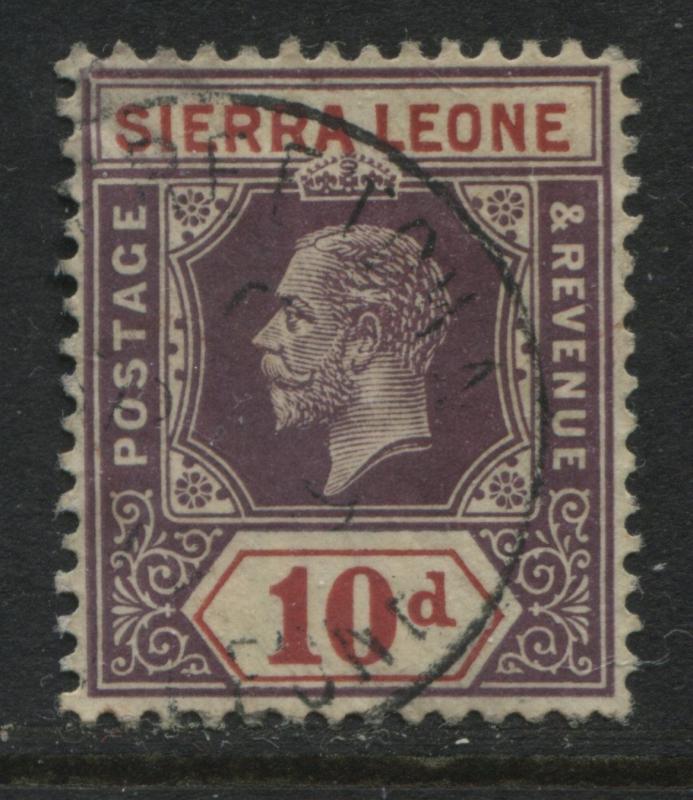 Sierra Leone KGV 1921 10d used