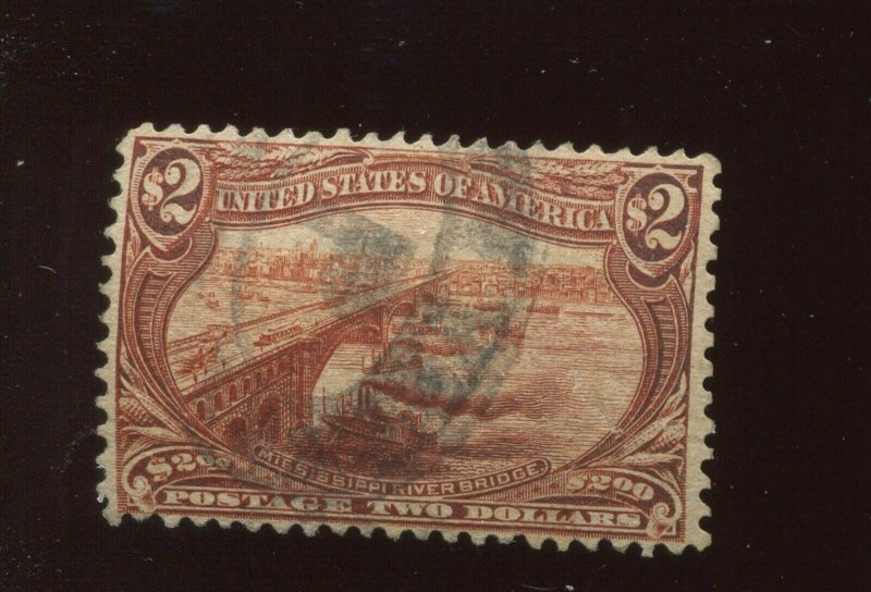 293 Trans-Mississippi Issue Hi Value Used Stamp (Bx 4467)