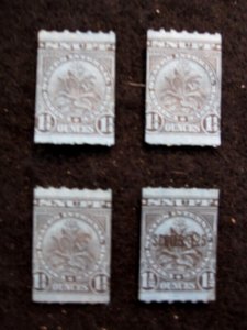 US - 4 SNUFF STAMPS - SERIES 123-125