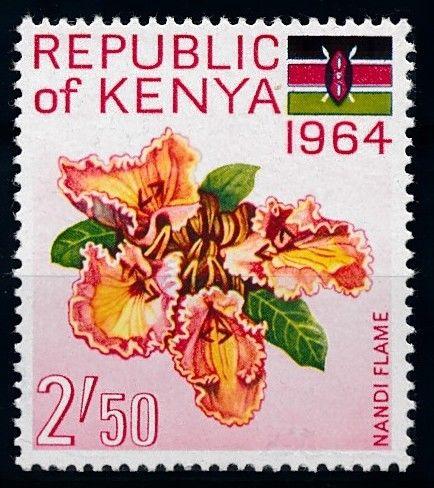 [67273] Kenya 1964 Flora Flowers Blumen From Set MNH