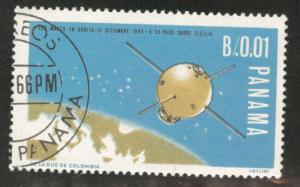 Panama  Scott 469A Favor Canceled CTO 1966 Satelite stamp 