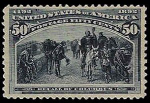 U.S. #240 Unused OG VLH; 50c Recall of Columbus (1893)
