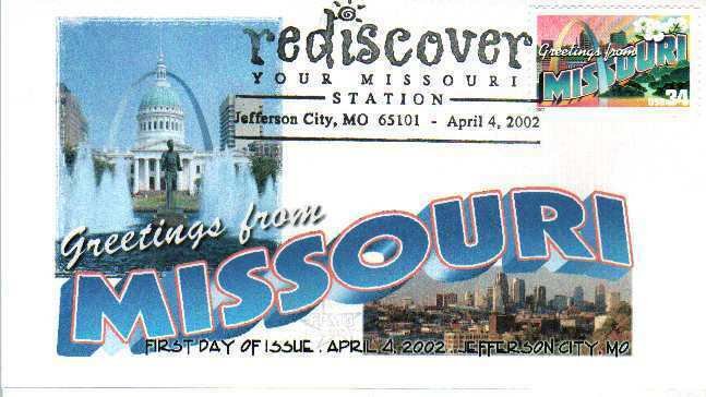 FPMG 3585 Greetings from America Rediscover Missouri 