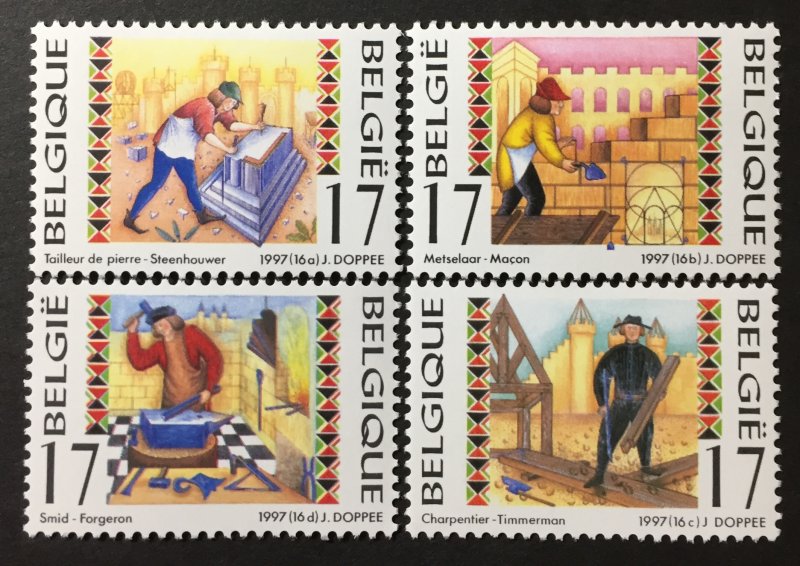 Belgium 1997 #1667-70, MNH, CV $5