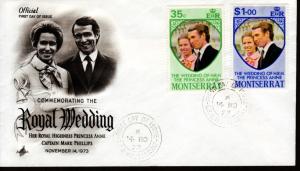 Montserrat 1973 FDC Royal Wedding!