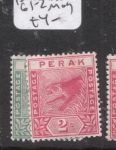 Malaya Perak SG 61-2 MOG (3dkz) 