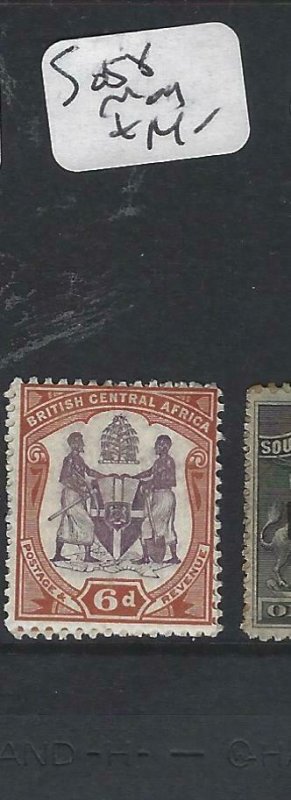 BRITISH CENTRAL AFRICA  (P0207B)  ARMS 6D     SG  58   VFU