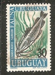 Uruguay   Scott  C338   Fish      Used