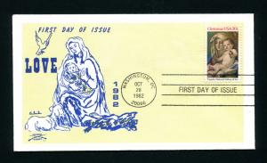 Sc. 2026 - 1982 Christmas / Xmas FDC - Colonial Cachet