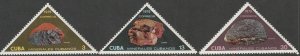 Cuba 1975 Sc 1961-3 set MNH** some disturbed gum