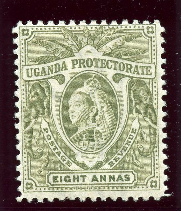 Uganda 1898 QV 8a grey-green MLH. SG 89a.