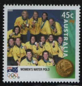 Australia 2000 MNH Sc 1900 45c Women's Water Polo Gold Medalist